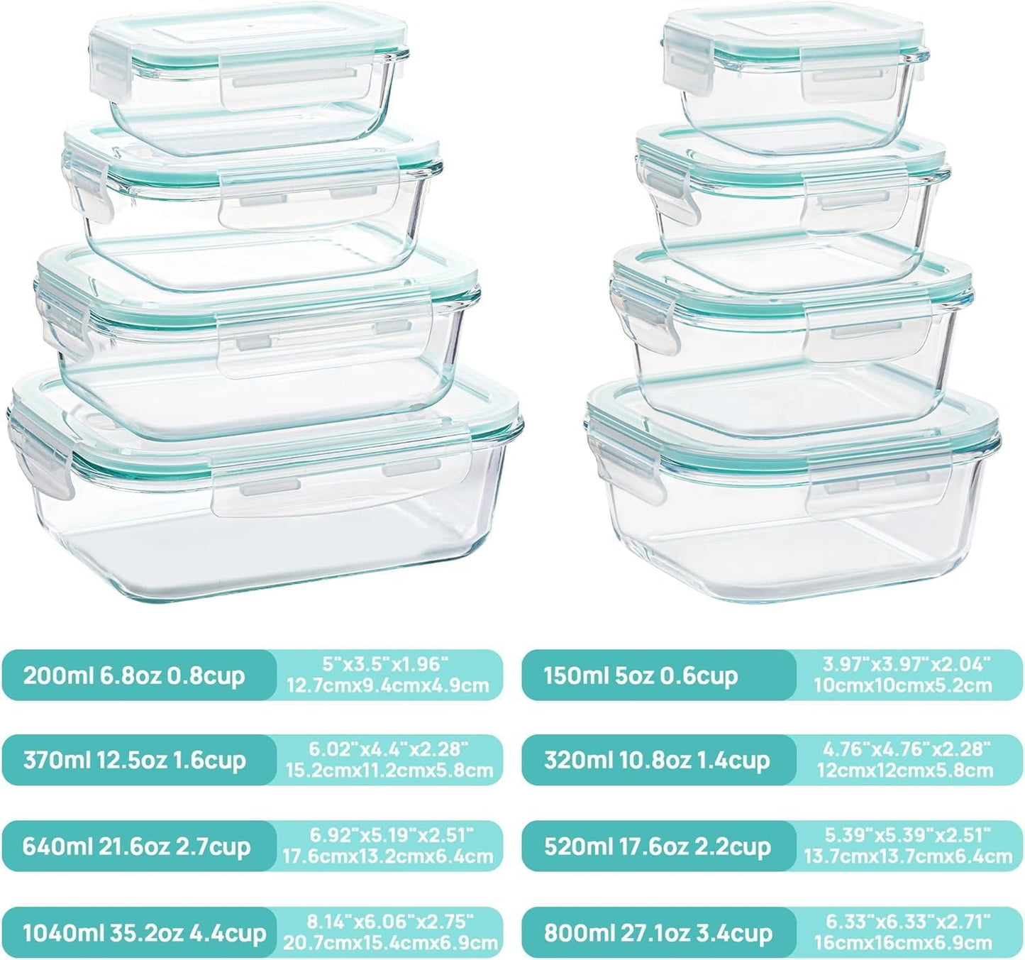 temperature tolerance from -4°f to 752°f (-20°c to 400°c) for freezer, microwave, and oven use