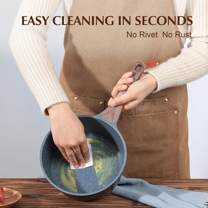 tempered glass lid for at-a-glance cooking and splash control