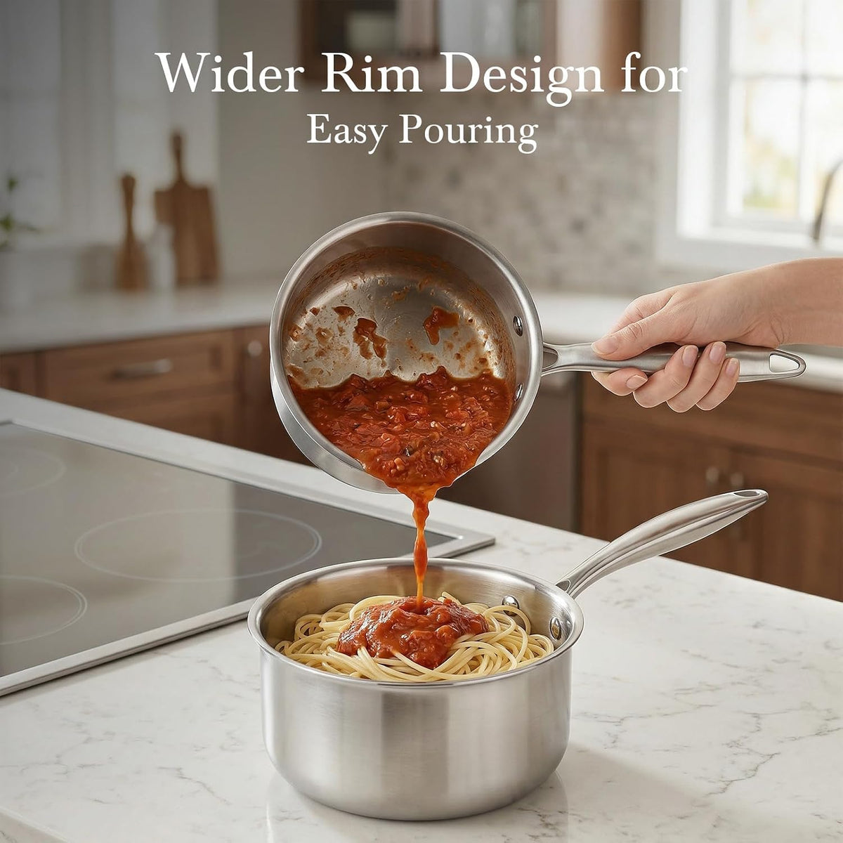 tempered glass lid with steam vent for pressure release and cooking visibility