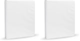 Amazon Basics 3-Ring Binder Gift Set for Teachers and Tidy Friends, 1-Inch Round Rings, Neutral White 4-Pack for New Job or New Semester