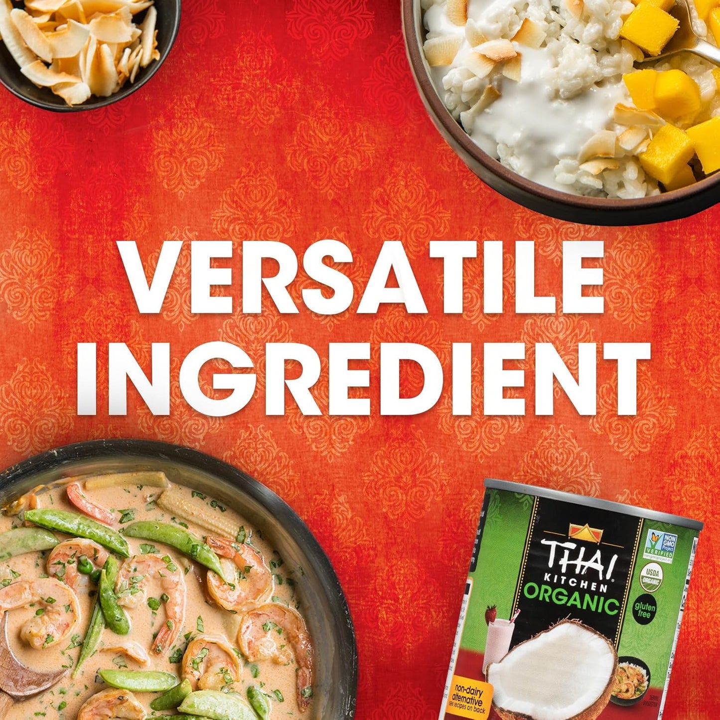 Thai Kitchen Organic Unsweetened Coconut Milk – Bulk Pantry Pack for Efficient Meal Prep Stations