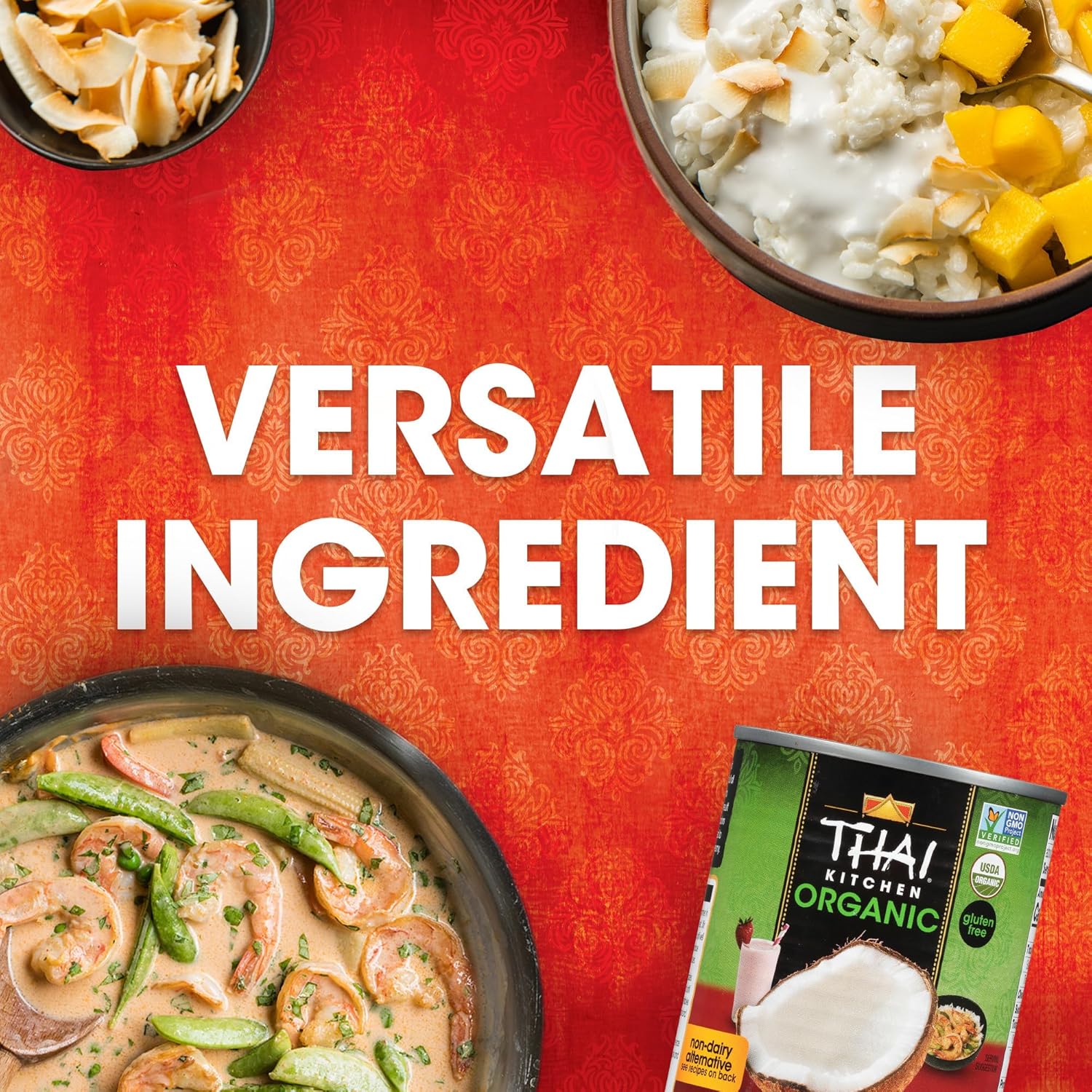 Thai Kitchen Organic Unsweetened Coconut Milk – Bulk Pantry Pack for Efficient Meal Prep Stations