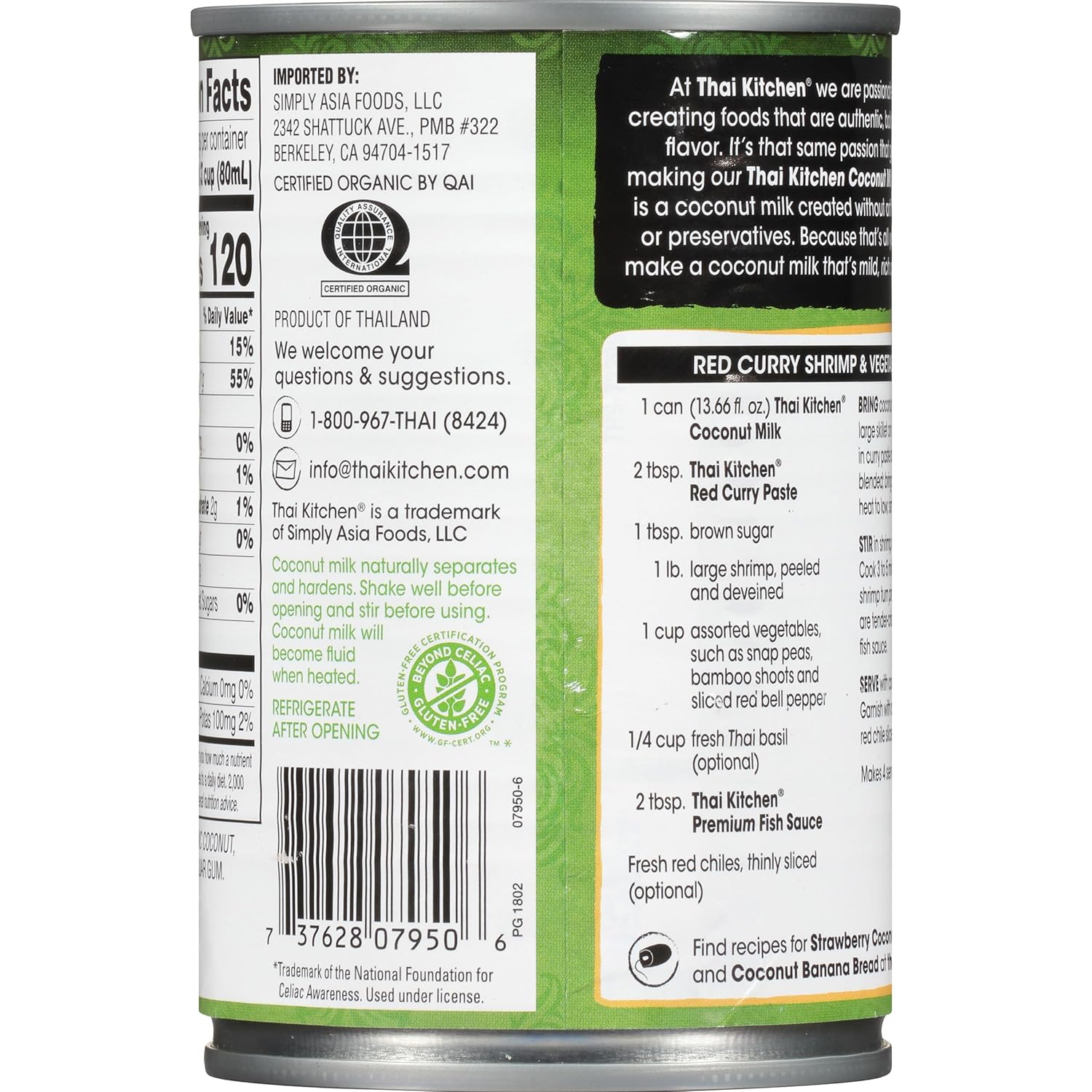 Thai Kitchen Organic Unsweetened Coconut Milk – Bulk Pantry Pack for Efficient Meal Prep Stations
