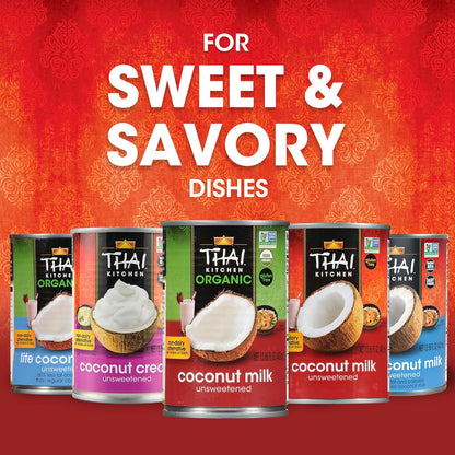 Thai Kitchen Organic Unsweetened Coconut Milk – Bulk Pantry Pack for Efficient Meal Prep Stations