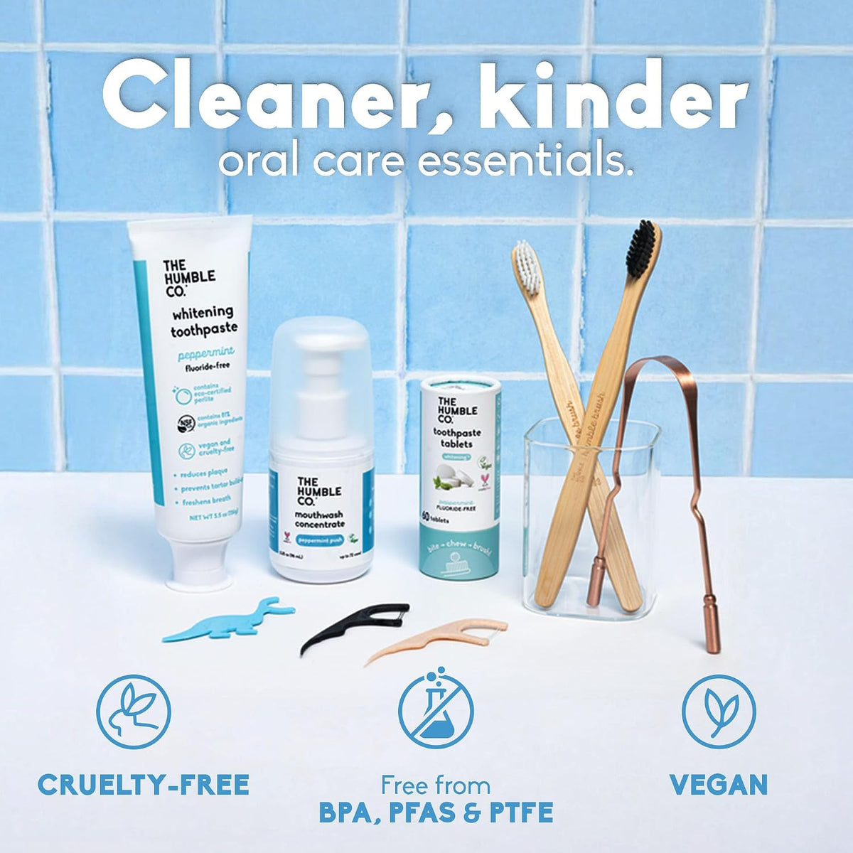 The Humble Co. BPA-Free Vegan Floss Picks — Trusted Dentist-Designed Hygiene for Wellness Households
