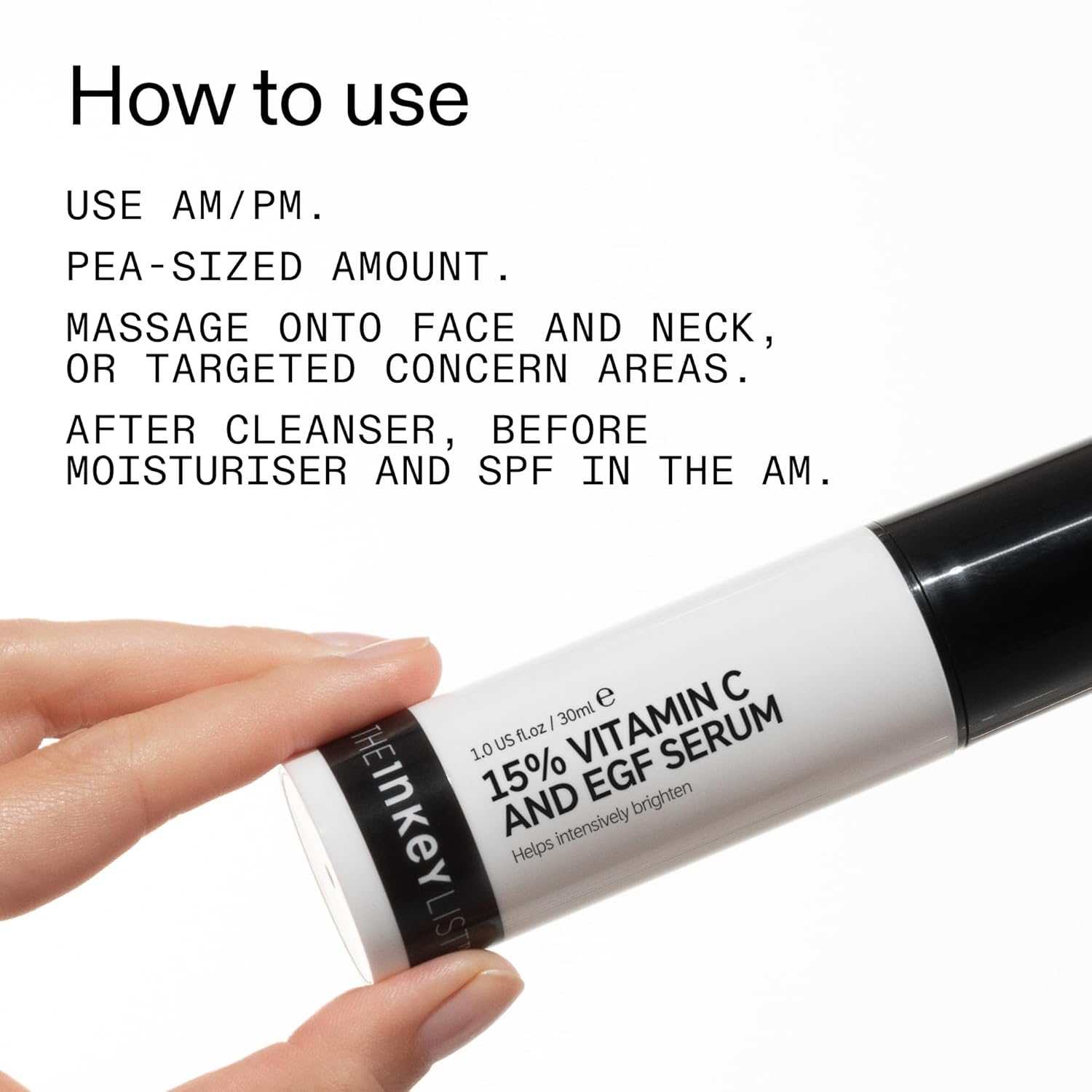 The INKEY List 15% Vitamin C and EGF Serum – Thoughtful Birthday Gift for Her Brightening Routine