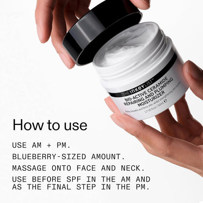 The INKEY List Bio-Active Ceramide Plumping Moisturizer for Evening Wind-Down Self-Care, Fragrance-Free Anti-Aging Cream