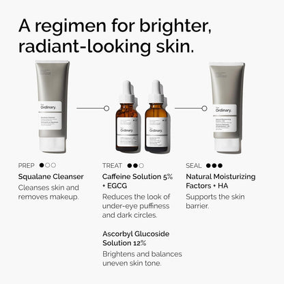 The Ordinary Caffeine Solution 5% + EGCG Eye Serum for Pre-Meeting Touch-Ups at the Office Desk