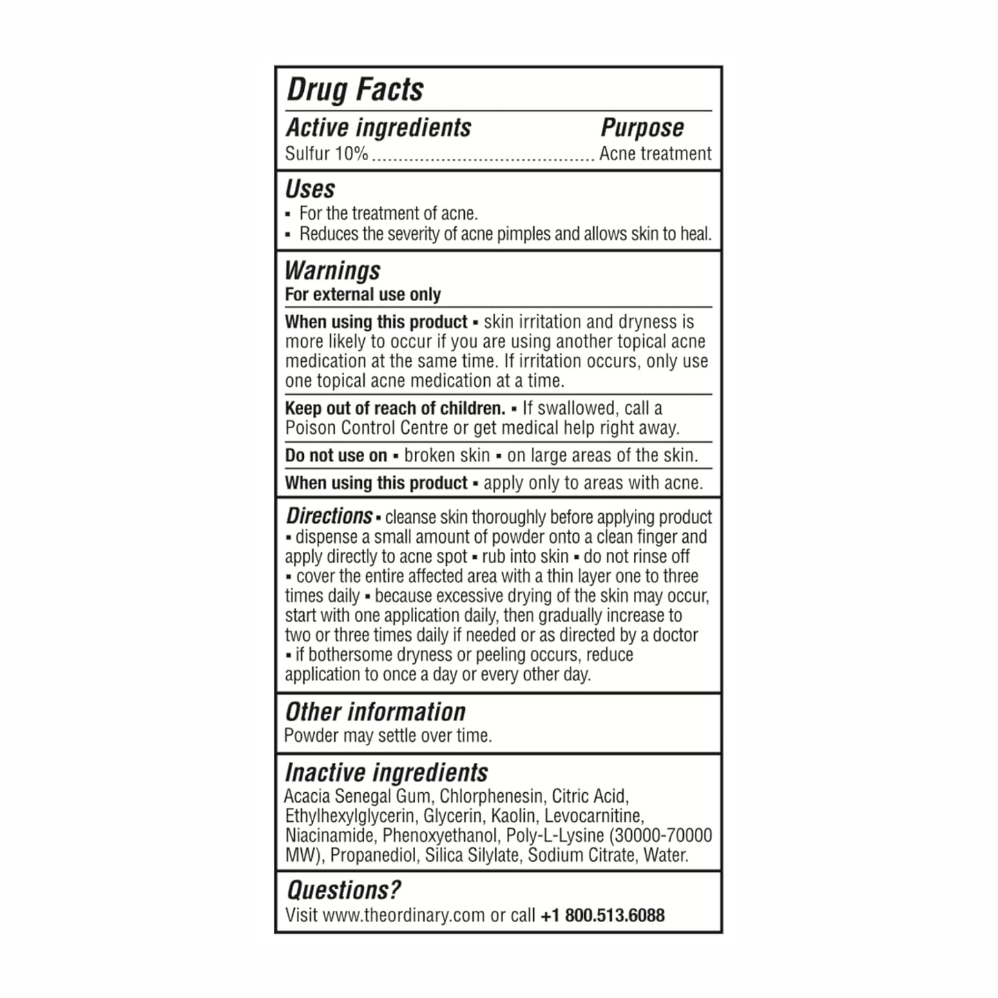 The Ordinary Sulfur 10% Powder-to-Cream Spot Treatment — Fast-Acting Spot Treatment for Pre-Meeting Confidence at the Office