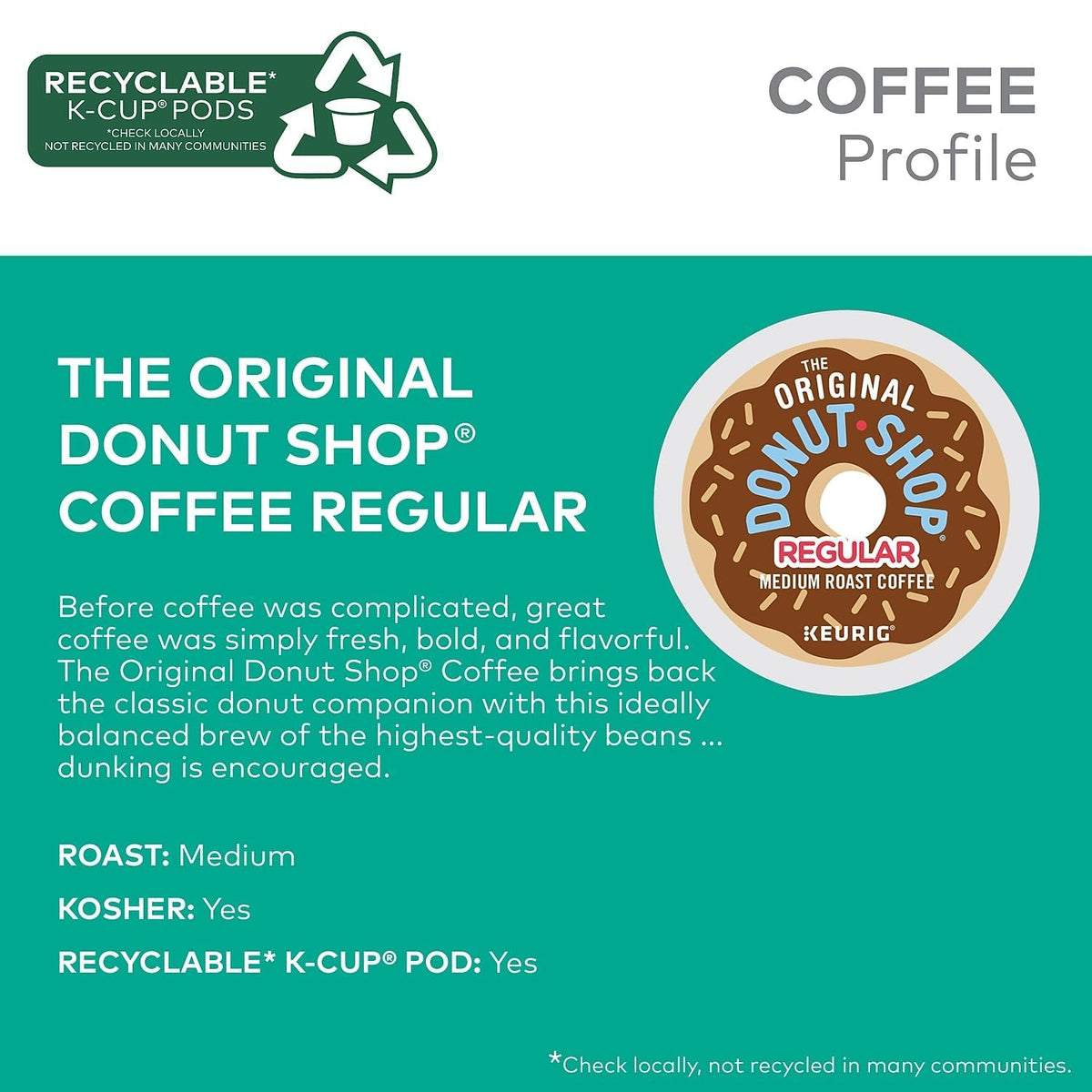 The Original Donut Shop Coffee K-Cups Medium Roast 96 Count – Thoughtful Gift for Remote Working Friends