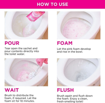 The Pink Stuff Miracle Power Foaming Toilet Cleaner – Pre-Measured Powder Format for Intentional, No-Waste Homes