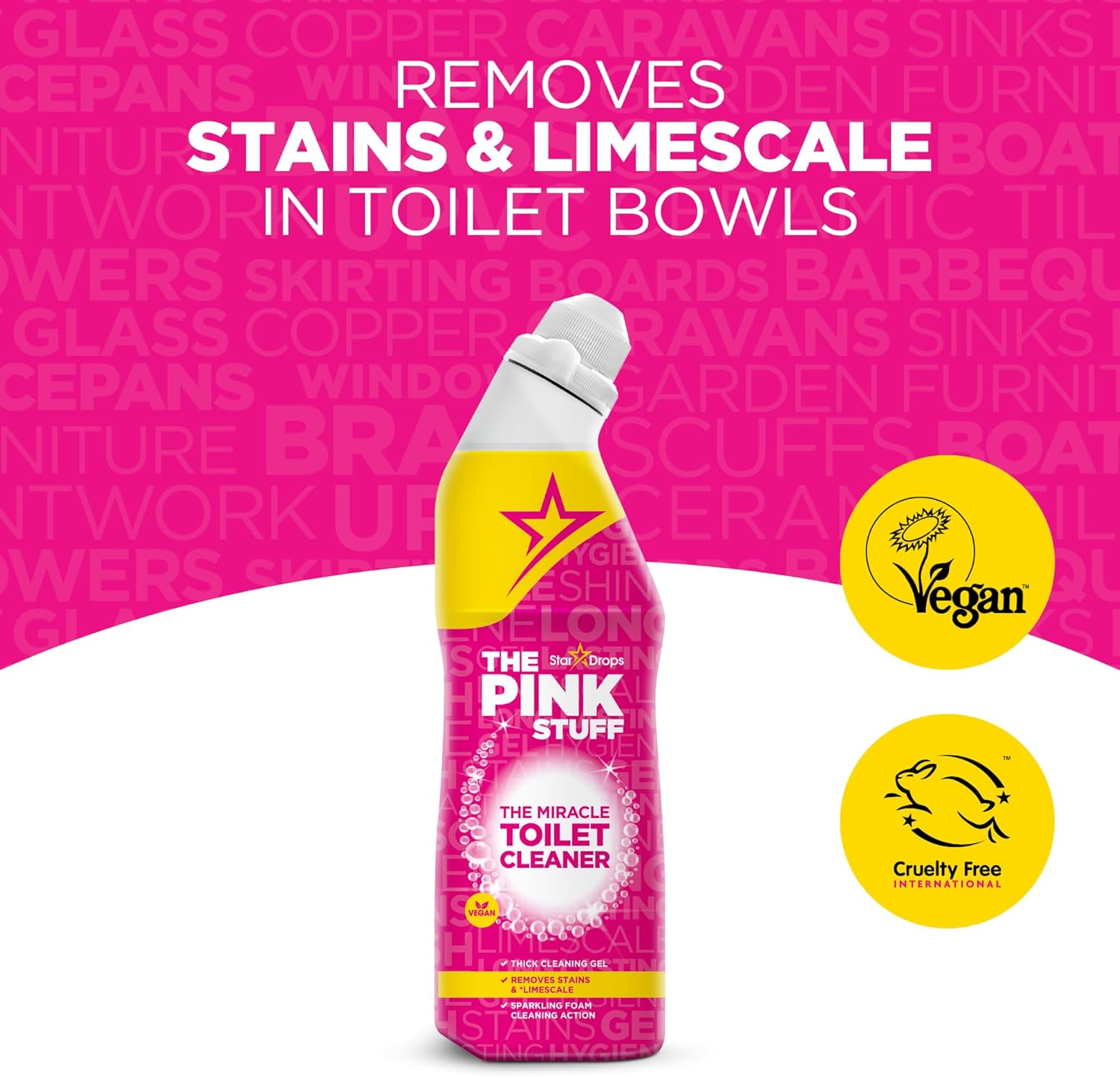 The Pink Stuff Toilet Cleaner – Stylish Bathroom Addition That Matches Modern Farmhouse Decor