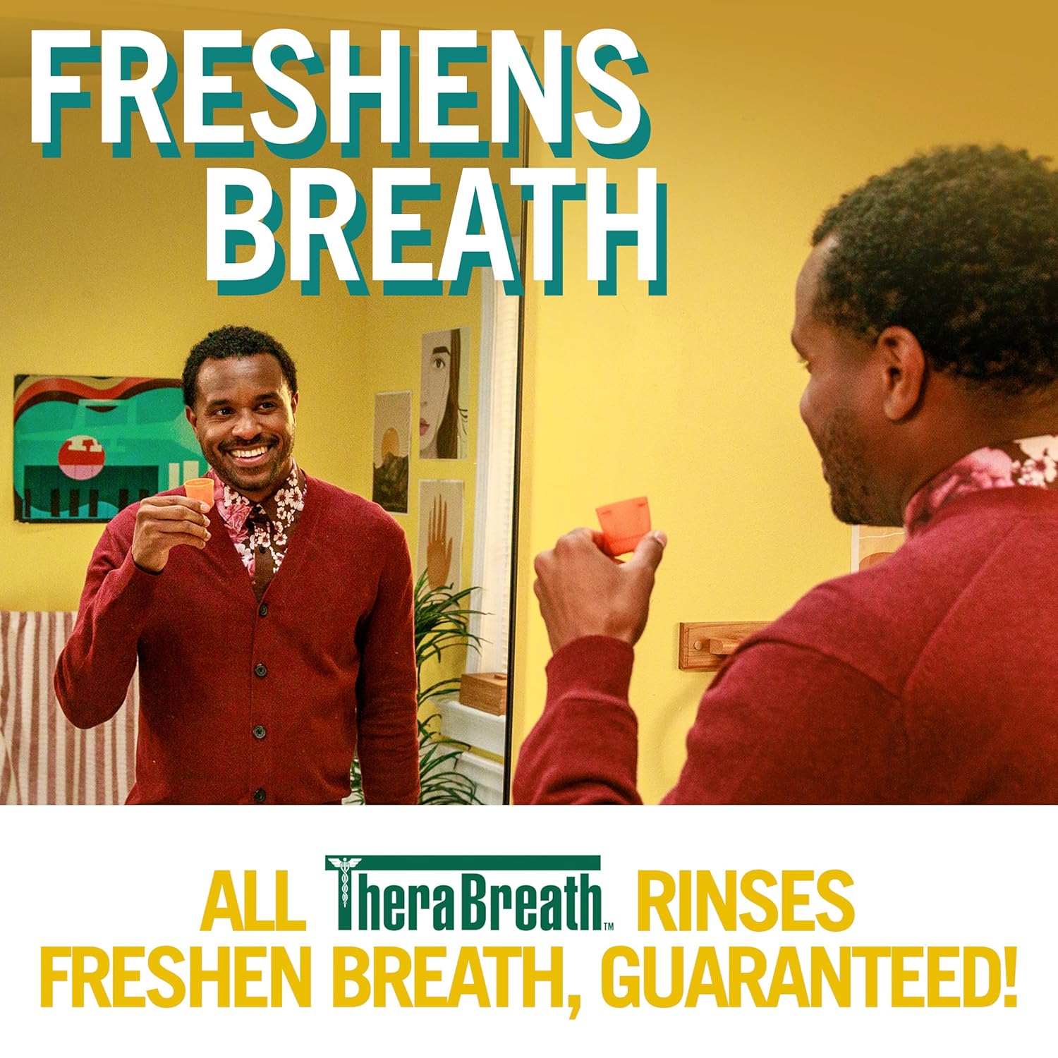 TheraBreath Deep Clean Rinse – Aromatherapy-Inspired Fresh Mint Mouthwash for a Calming Daily Self-Care Routine