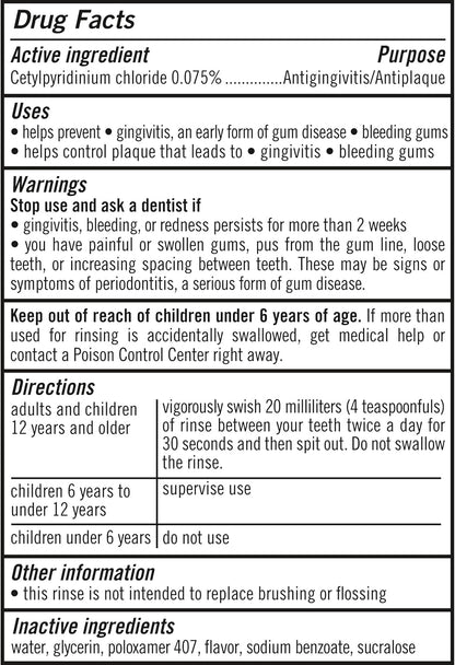 TheraBreath Dentist-Formulated Rinse – High-End Vegan Oral Care in Refreshing Mint, Pack of 2