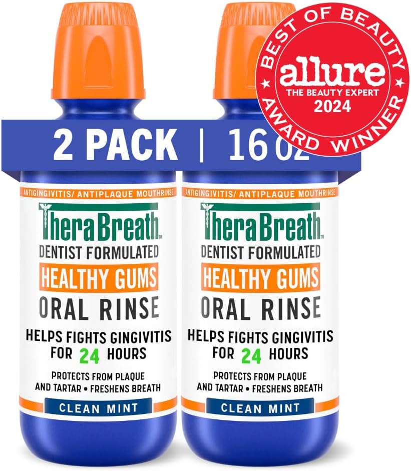 TheraBreath Healthy Gums Oral Rinse – Gentle Routine Builder for Teens and Parents Sharing a Bathroom