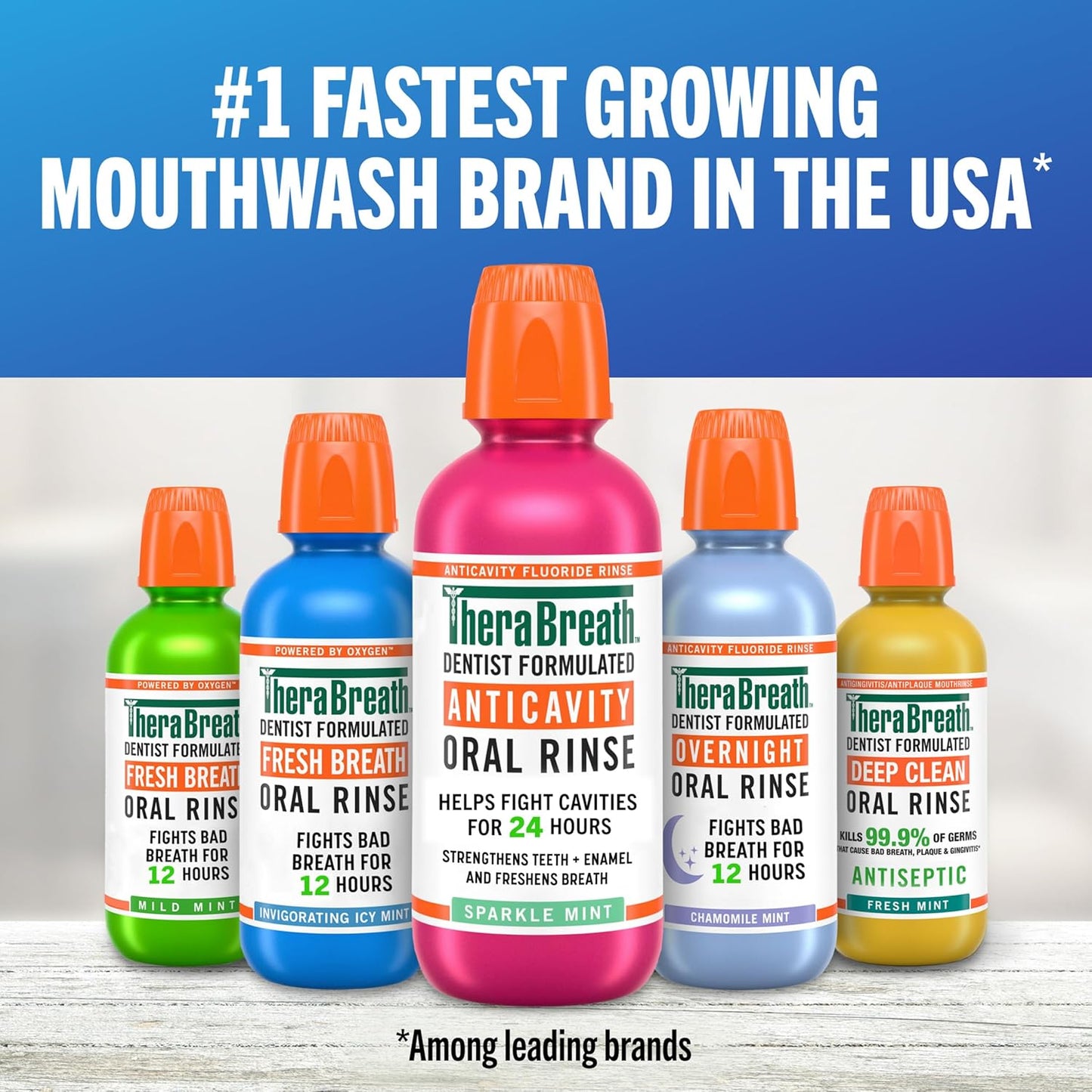 TheraBreath Oral Rinse Bundle – Clean-Ingredient, Uncluttered Bathroom Essential