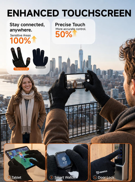 thermal knit construction for cold weather insulation