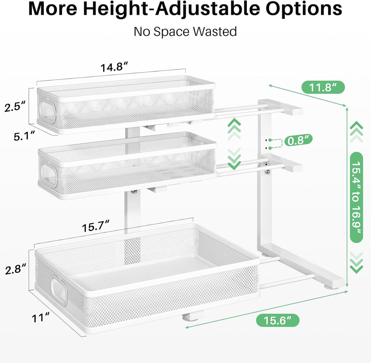 thickened steel frame with 1-inch reinforced structure for durability