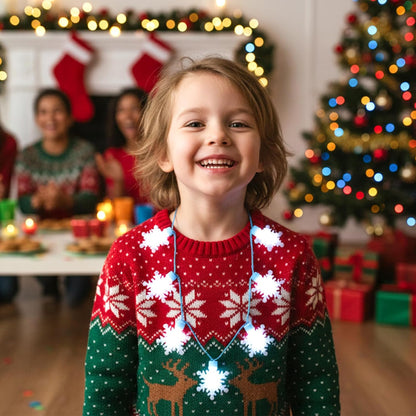 three available holiday styles: snowflake, candy cane, and mini bulb