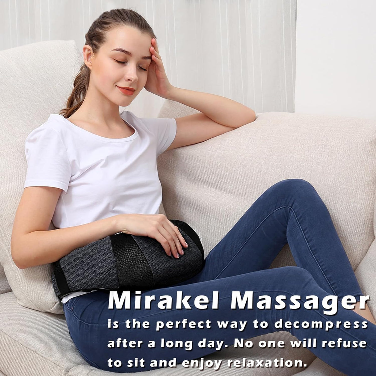 three custom speed modes for personalized massage intensity