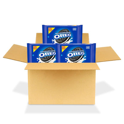 three family-size resealable pouches with easy-pull tab packaging