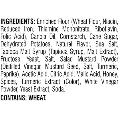 three flavor options: honey-mustard, sea-salt, and spicy ranch across the product line