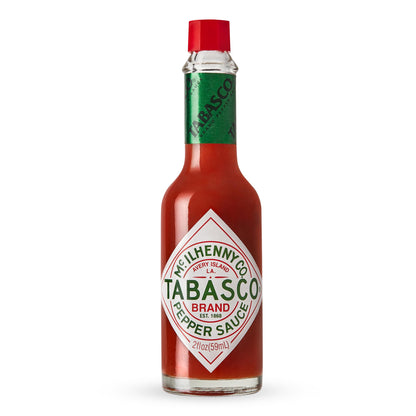 three-ingredient recipe: aged red peppers, avery island salt, distilled vinegar