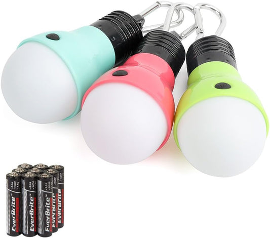 three lighting modes: high, low, and strobe, switched via a single on/off button