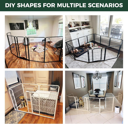 threshold-free walk-in gate with latch closure for human access and pet freedom
