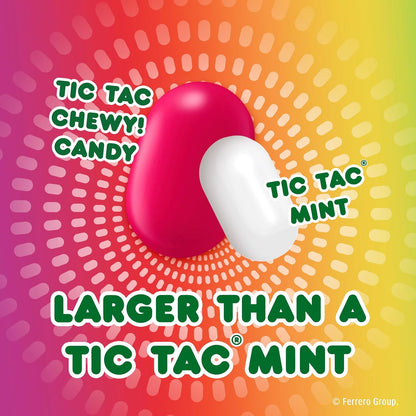 Tic Tac Chewy Fruit Adventure Candy – Kids' Birthday Party Goody Bag Snack, Gluten-Free & Non-GMO, 3.4 oz Box