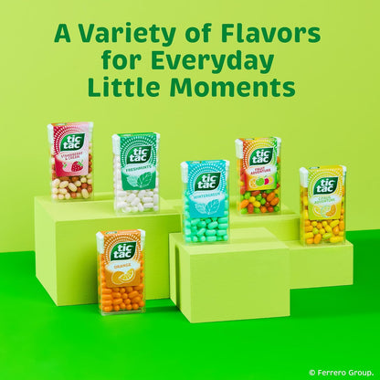Tic Tac Fruit Adventure Mints – After-Lunch and Post-Coffee Breath Refresh for the Office, Bulk 12 Pack of 1.7 oz Flip-Top Tins