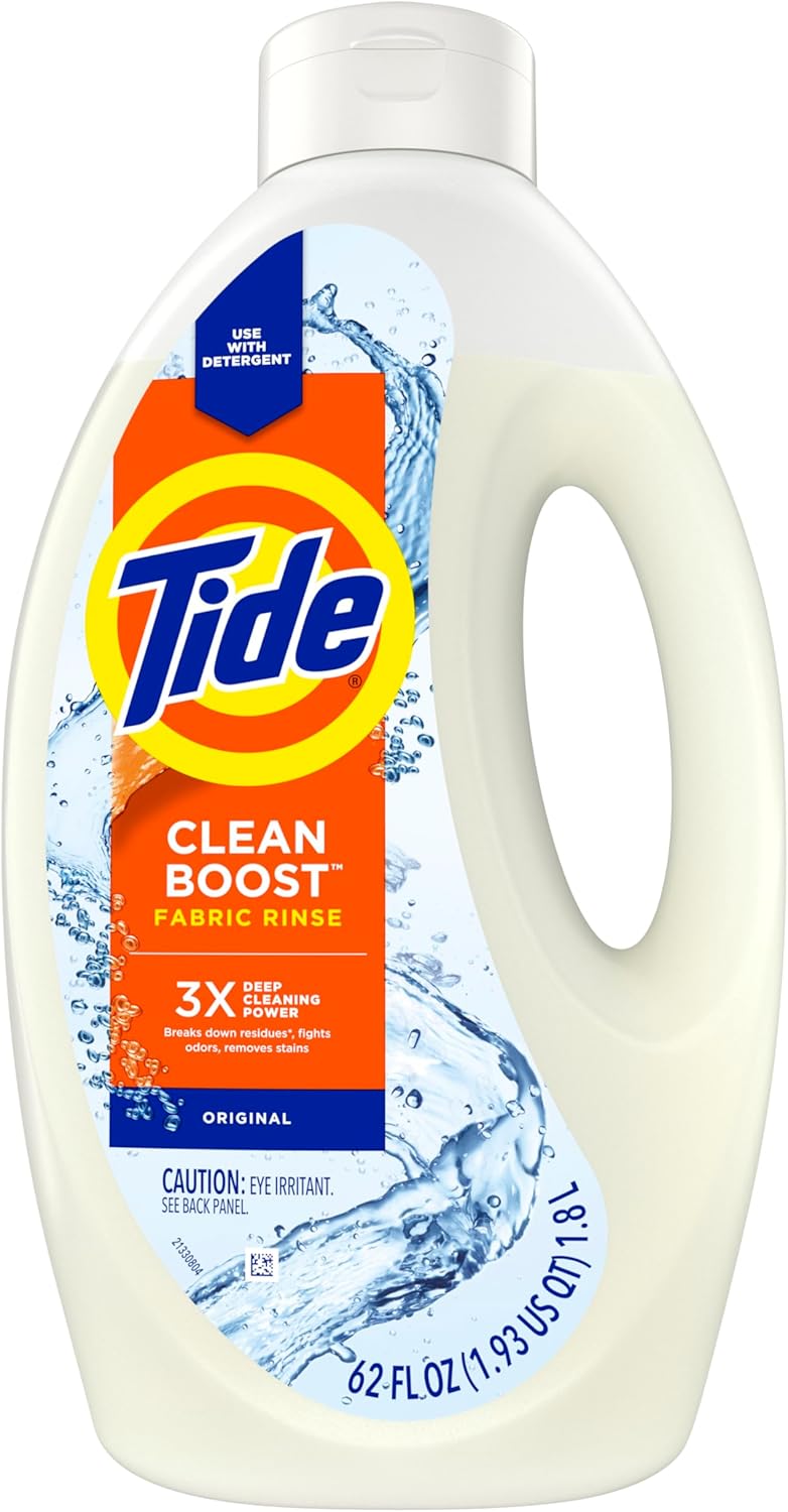 Tide Clean Boost Fabric Rinse – Activewear Odor Remover for Home Gym, Mudroom and Post Workout Laundry