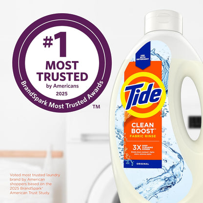 Tide Clean Boost Fabric Rinse – Activewear Odor Remover for Home Gym, Mudroom and Post Workout Laundry