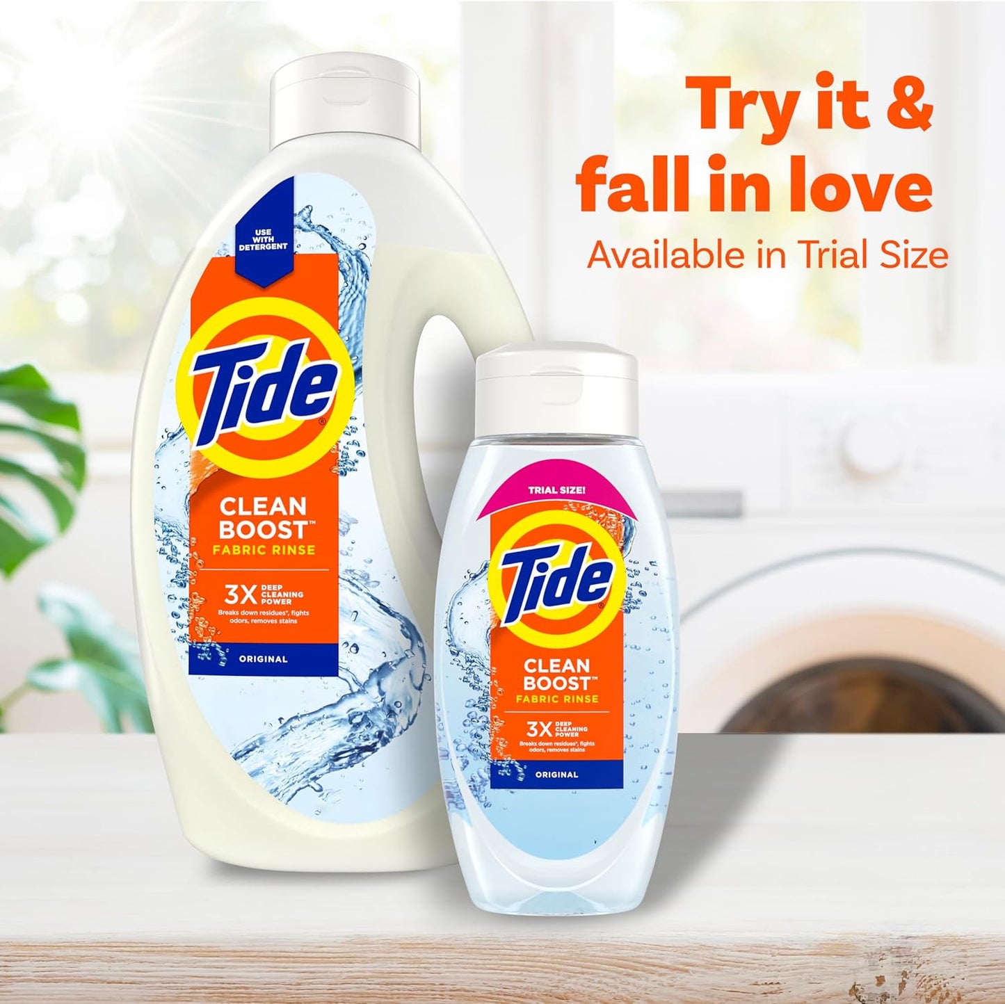 Tide Clean Boost Fabric Rinse – Activewear Odor Remover for Home Gym, Mudroom and Post Workout Laundry