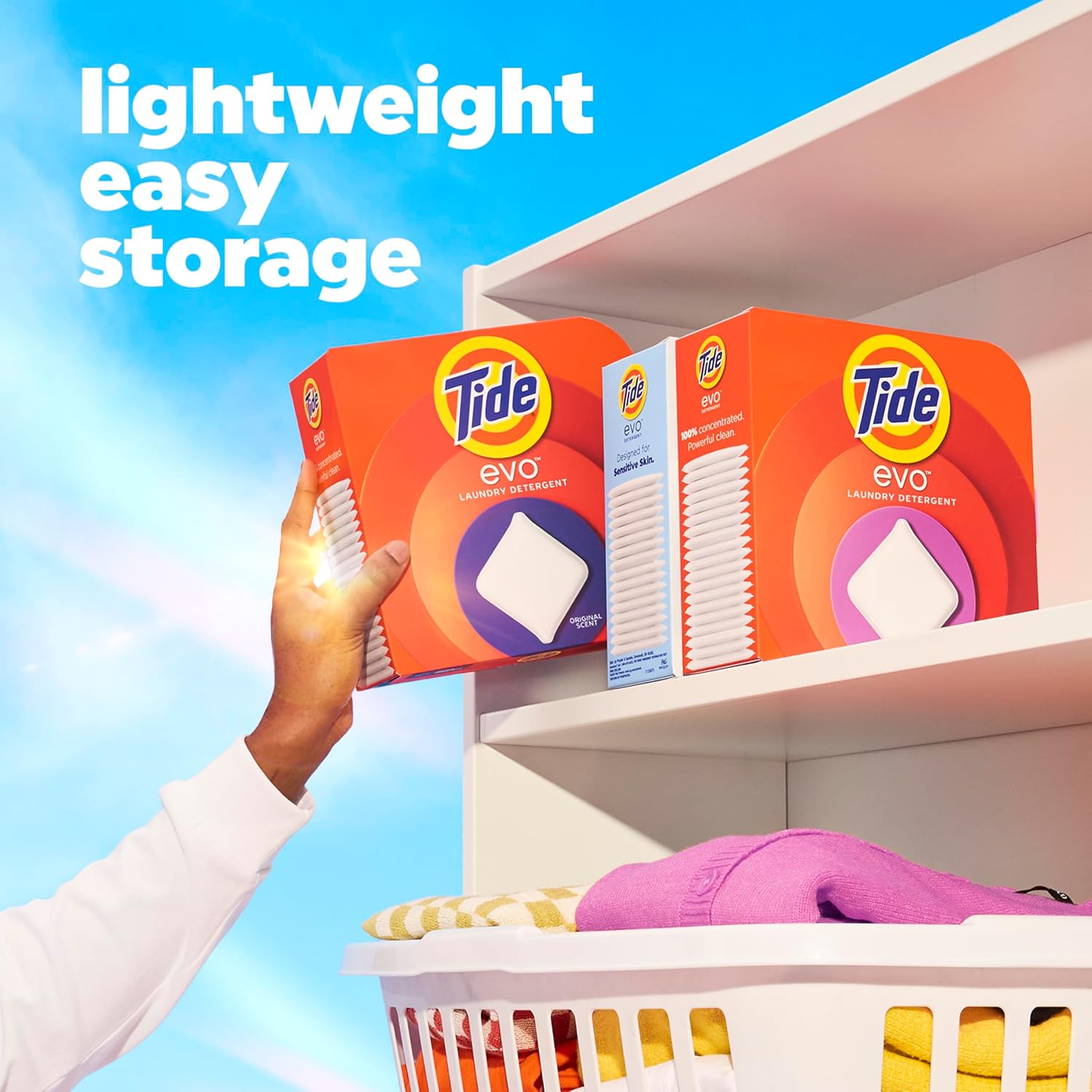 Tide evo Laundry Detergent Tiles – Pre-Measured Laundry for Busy Professionals