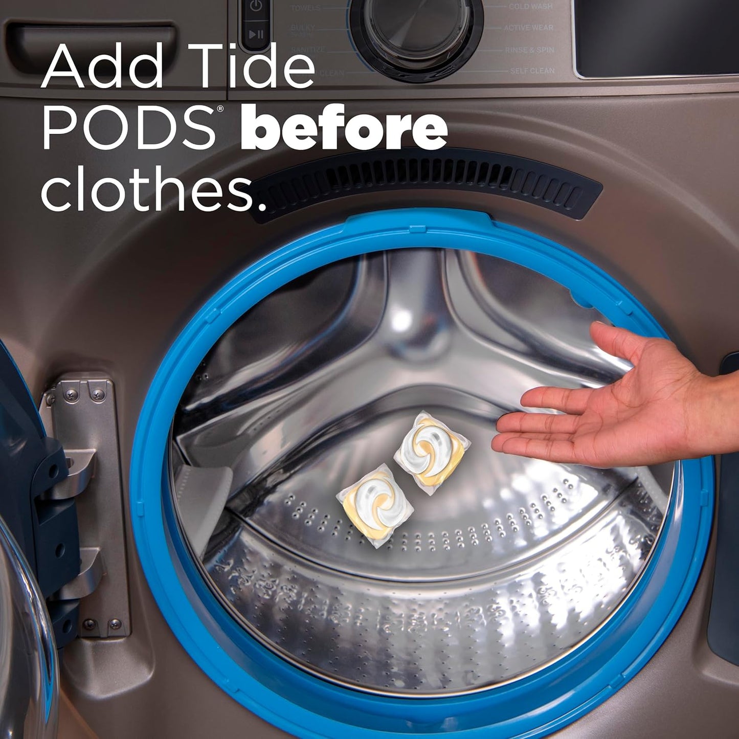 Tide Free and Gentle Laundry Pacs for Cloth Diapers and Toddler Outfits, Hypoallergenic Baby Detergent