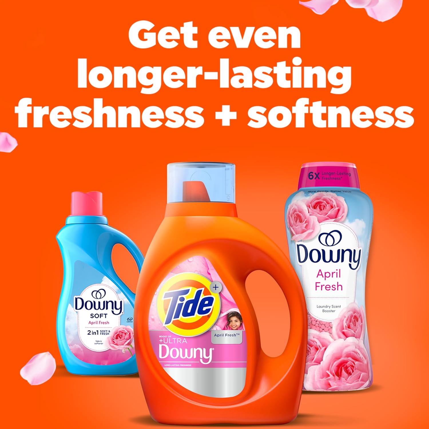 Tide Plus Downy April Fresh Liquid Detergent – April Fresh Scented 105-Load Wash for Bedtime and Bath Towel Refresh