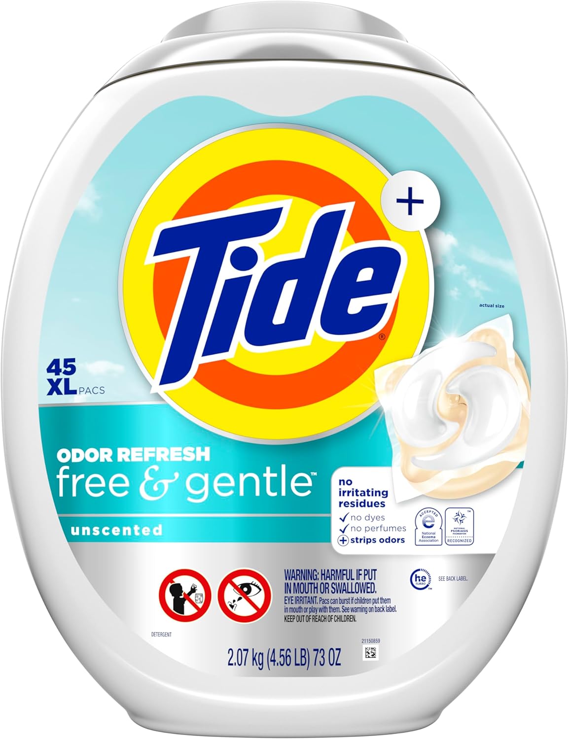 Tide PODS Hypoallergenic Laundry Pods – Mindful Self-Care Laundry for Fragrance-Free Living and Skin Calm
