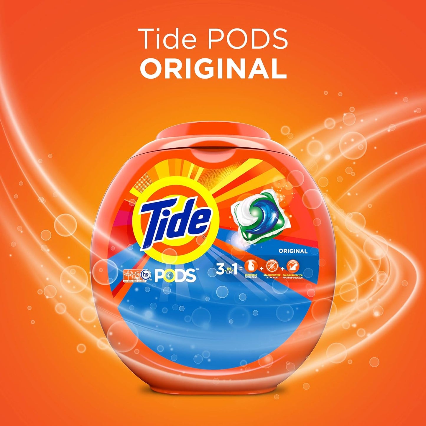 Tide PODS Laundry Detergent Pacs Practical Housewarming Gift for New Homeowners – 112 Count Tub