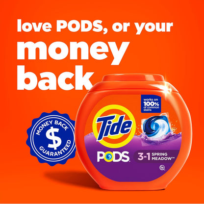 Tide PODS Quick Dose Laundry Detergent for Rushed Weekday Mornings – No Measure No Spill Pods