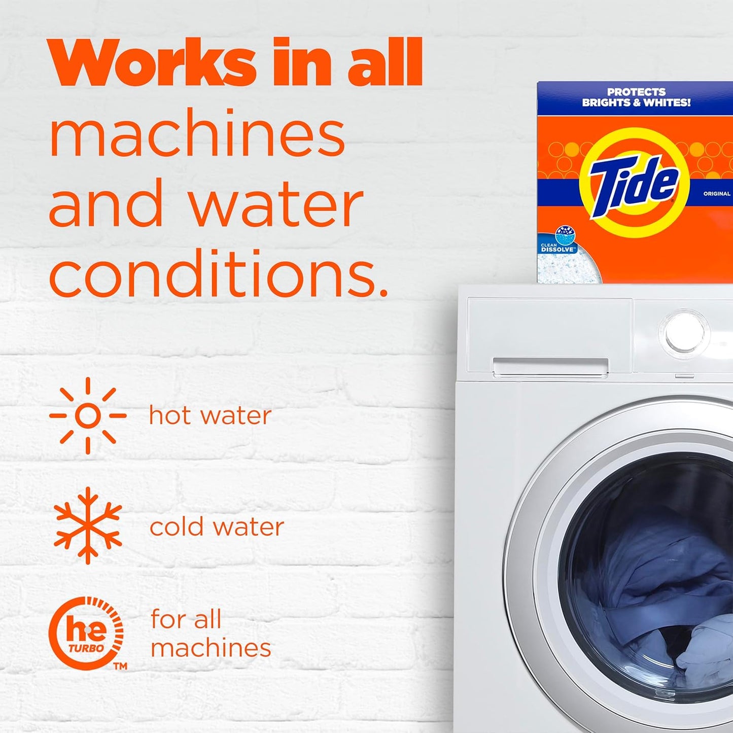 Tide Powder Laundry Detergent, Original Scent – Tough Stain Remover for Nursery Laundry and School Uniforms, 85 oz