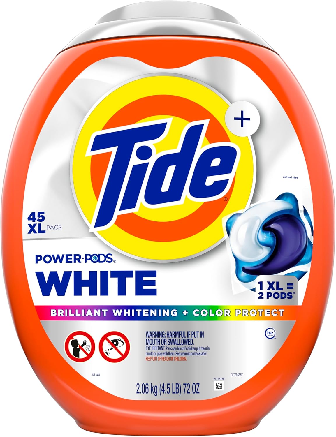 Tide Power PODS White Laundry Detergent – Streamlined Apartment Closet Upgrade, No-Mess Whitening