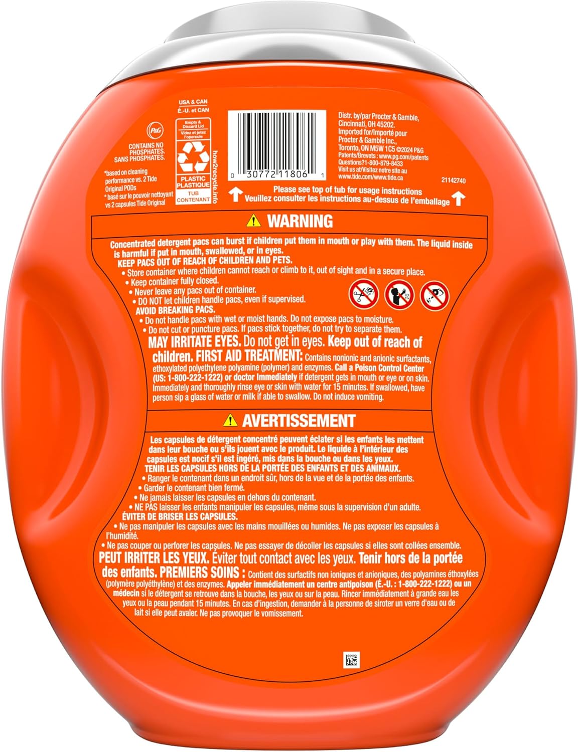 Tide Power PODs with Downy April Fresh 45 Ct, Pre-Measured 2-in-1 Detergent for Minimalist Home Storage