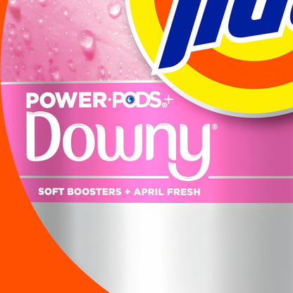 Tide Power PODs with Downy April Fresh 45 Ct, Pre-Measured 2-in-1 Detergent for Minimalist Home Storage
