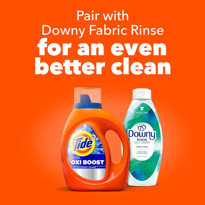 Tide Ultra Oxi Boost Laundry Detergent Liquid – Stain Fighting Detergent for Toddler Clothes and Playroom Towels
