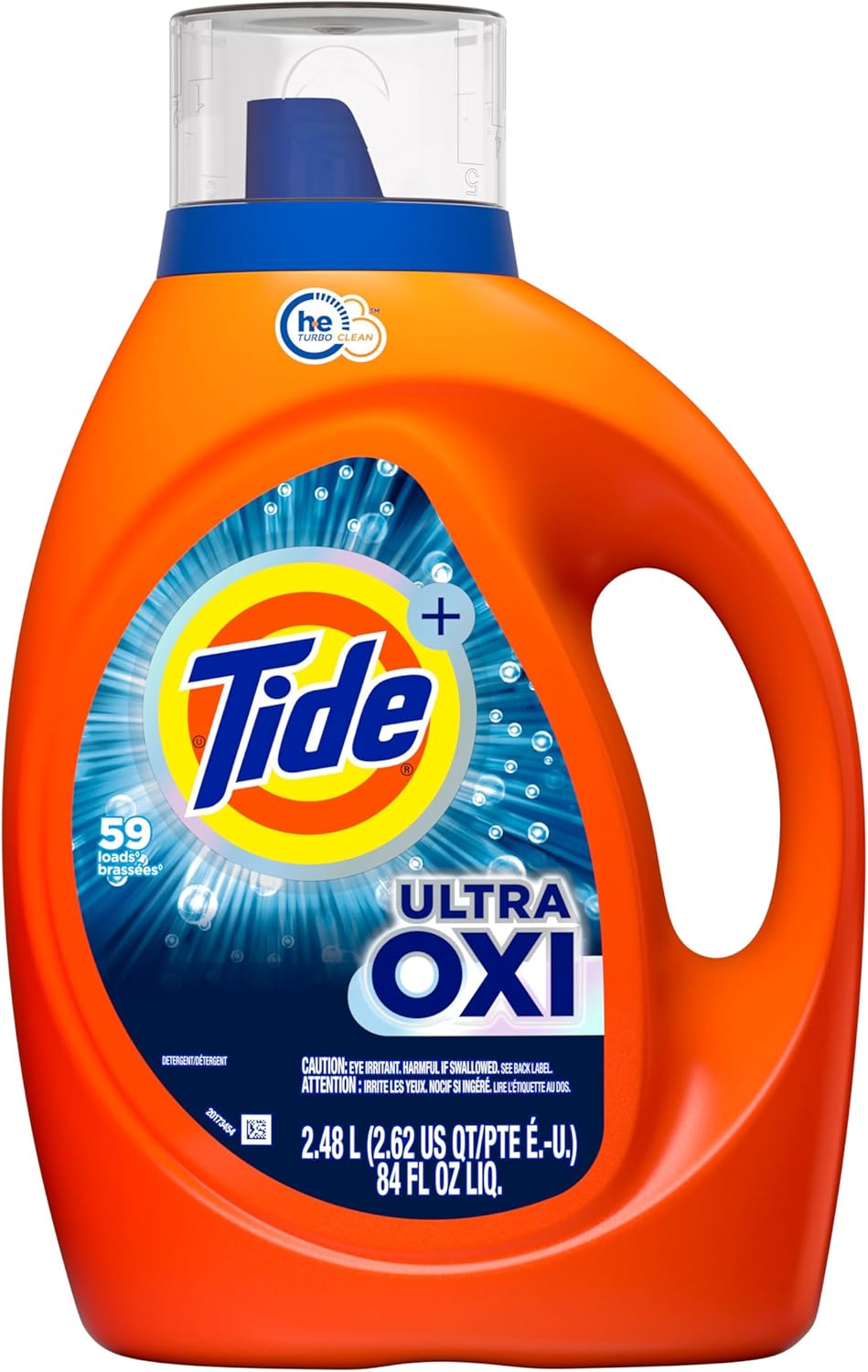 Tide Ultra Oxi Boost Laundry Detergent Liquid – Stain Fighting Detergent for Toddler Clothes and Playroom Towels
