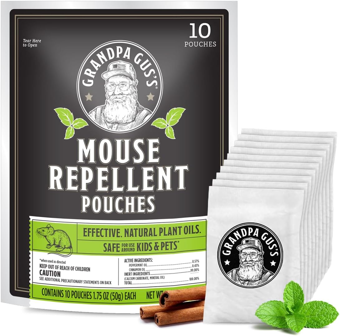 time-release peppermint and cinnamon oil pouch delivering 30 days of scent per sachet