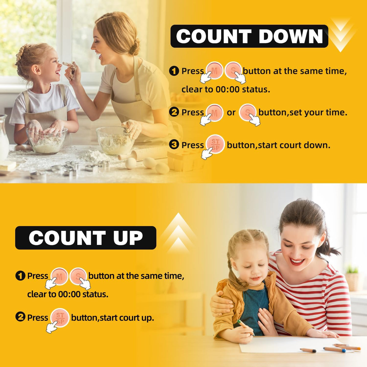 TimeCoach Study Timer for Adults – Distraction-Free Countdown for Writers and Coders
