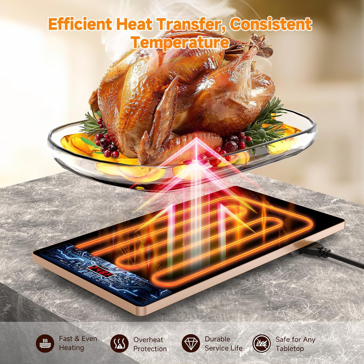 timer function for unattended controlled warming