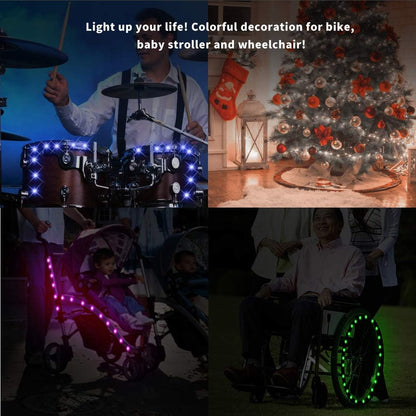 TINANA Waterproof Bike Spoke Lights – 360° Visibility Upgrade for Low-Light Commutes and Dim Roads